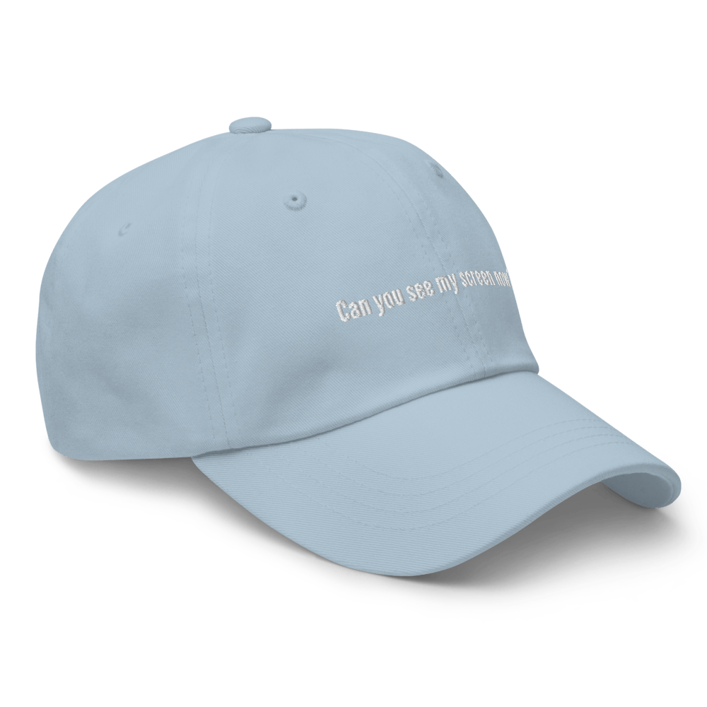 Can You See My Screen Now? Dad hat - Light Blue - - Just Another Cap Store