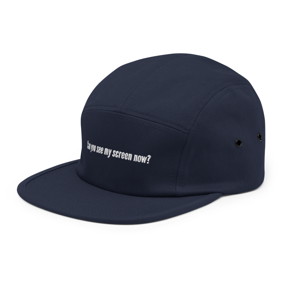 Can you see my screen now? Five Panel Hat - Navy - - Just Another Cap Store