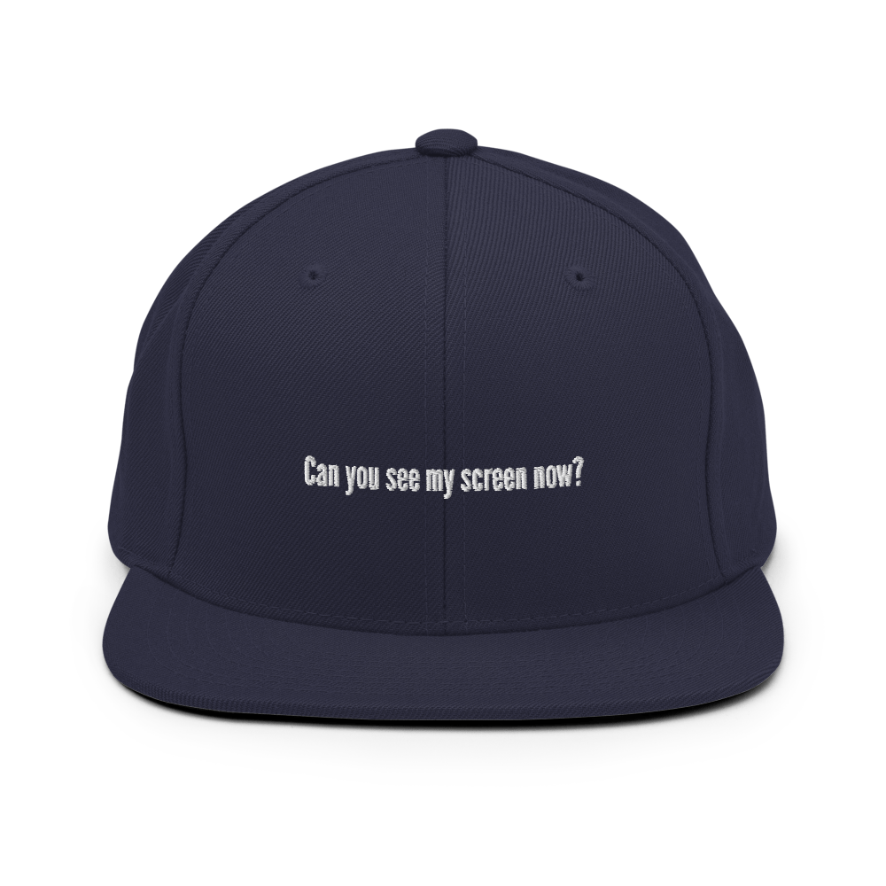 Can you see my screen now? Snapback - Navy - - Just Another Cap Store