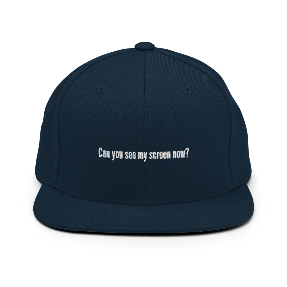 Can you see my screen now? Snapback - Dark Navy - - Just Another Cap Store