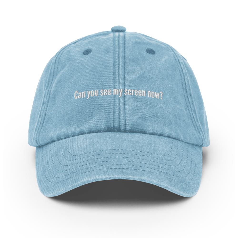 Can you see my screen now? Vintage Hat - Vintage Light Denim - - Just Another Cap Store
