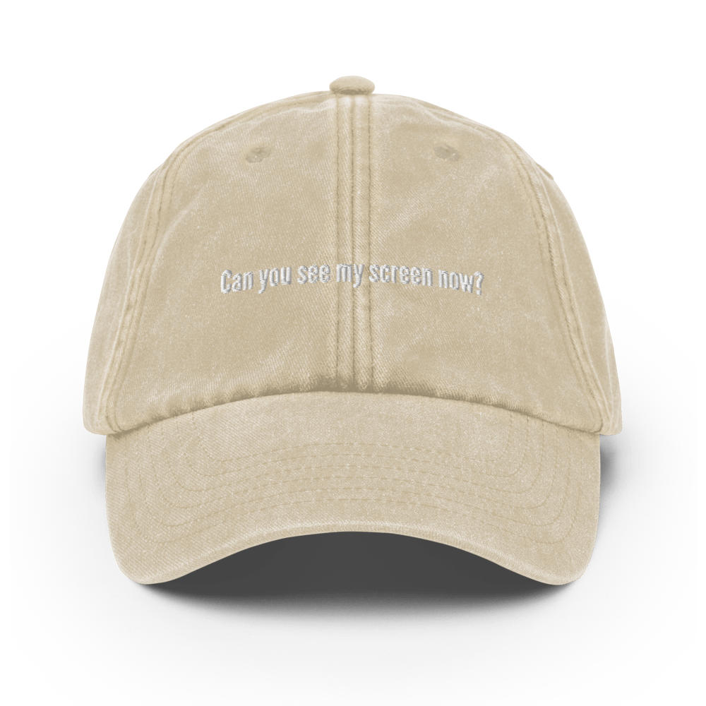 Can you see my screen now? Vintage Hat - Vintage Stone - - Just Another Cap Store
