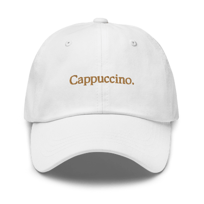 Cappuccino Dad hat - White - - Just Another Cap Store