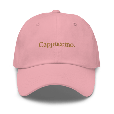 Cappuccino Dad hat - Pink - - Just Another Cap Store