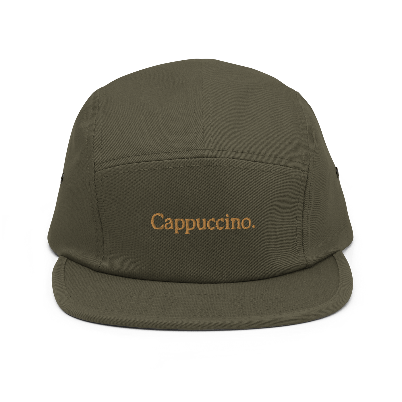 Cappuccino Five Panel Cap - Olive - - Just Another Cap Store