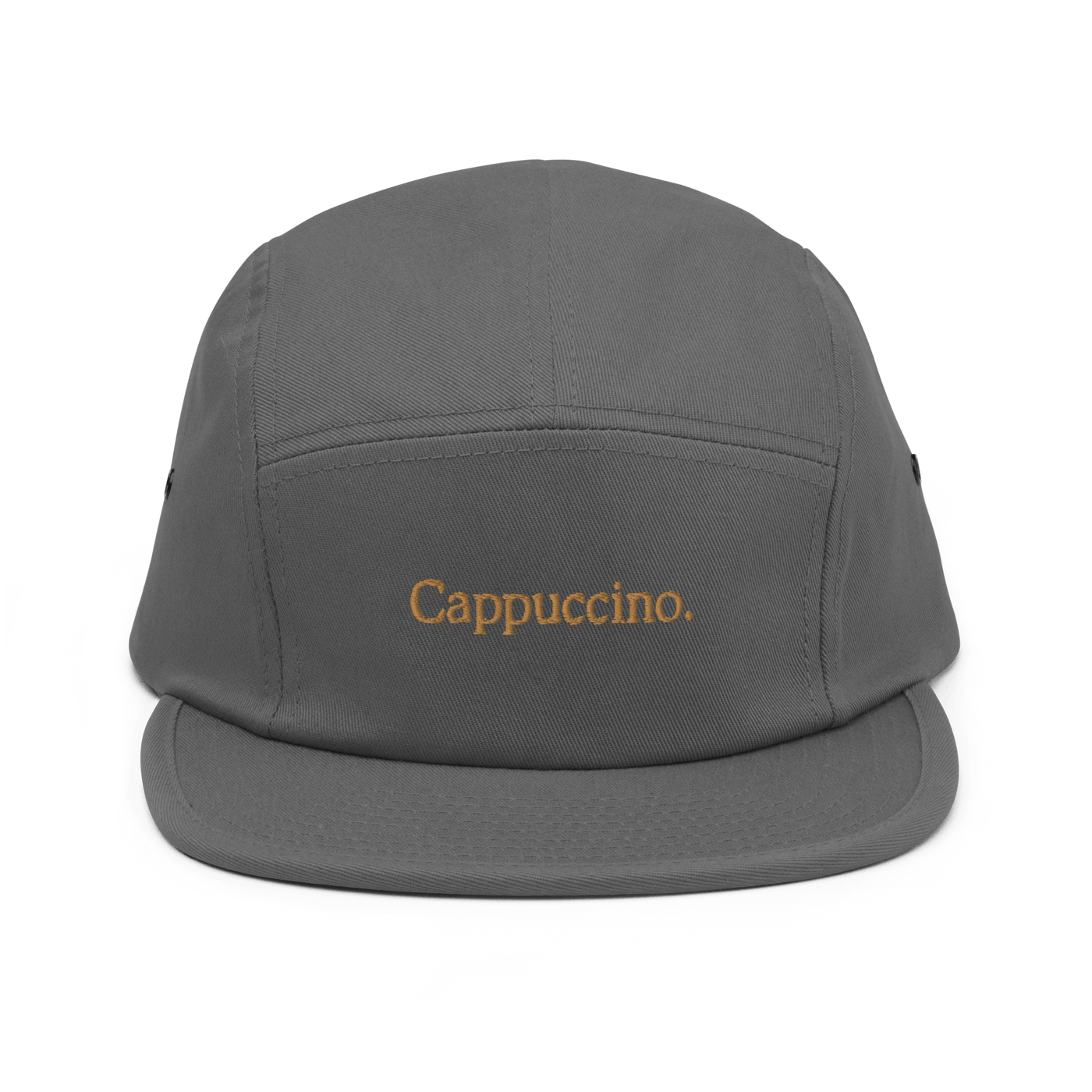 Cappuccino Five Panel Cap - Grey - - Just Another Cap Store