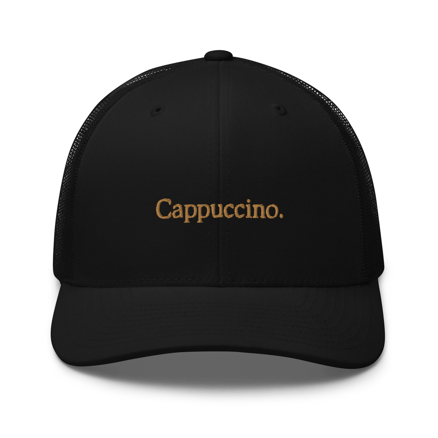 Cappuccino. Trucker Cap - Black - - Just Another Cap Store