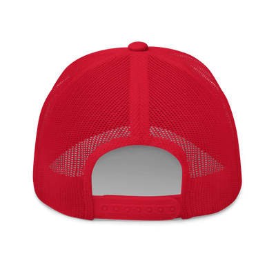 Cappuccino. Trucker Cap - Red - - Just Another Cap Store