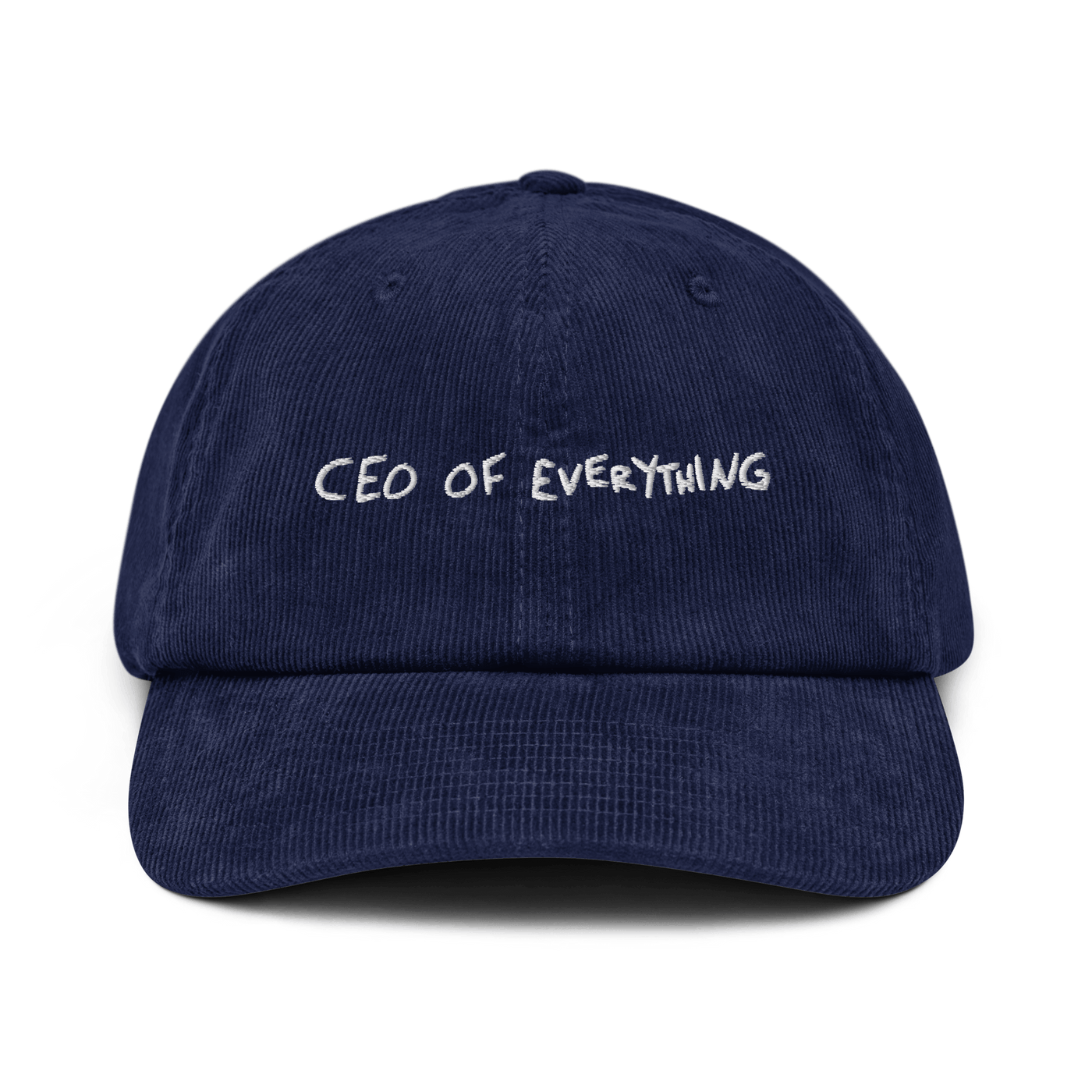 CEO of everything Corduroy hat - Black - - Just Another Cap Store