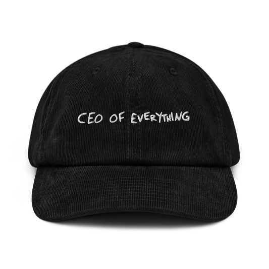 CEO of everything Corduroy hat - Camel - - Just Another Cap Store
