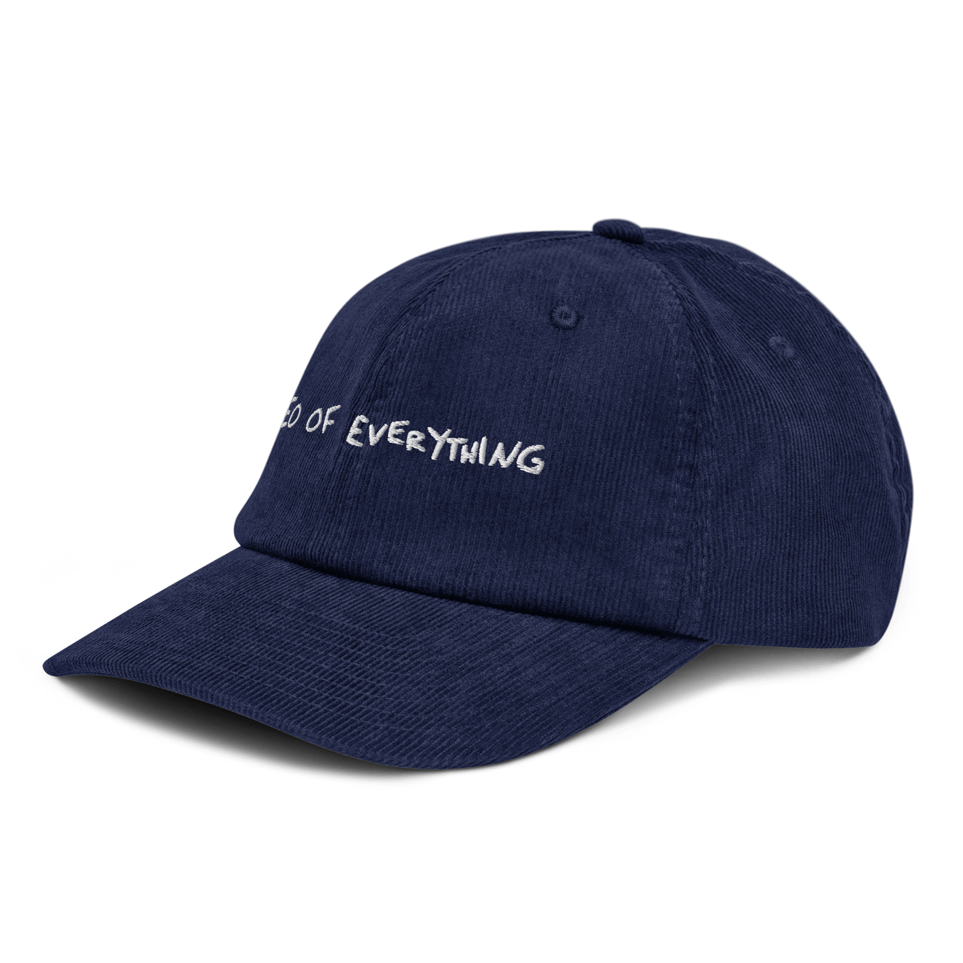 CEO of everything Corduroy hat - Oxford Navy - - Just Another Cap Store