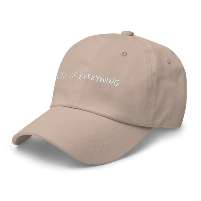 CEO of everything Dad hat - Stone - - Just Another Cap Store