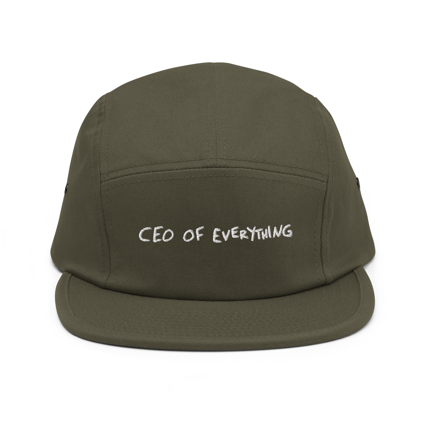 CEO of everything Five Panel Cap - Black - - Just Another Cap Store