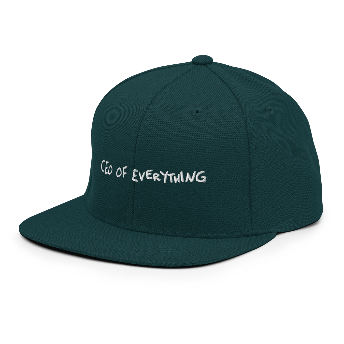 CEO of everything Snapback - Spruce - - Just Another Cap Store