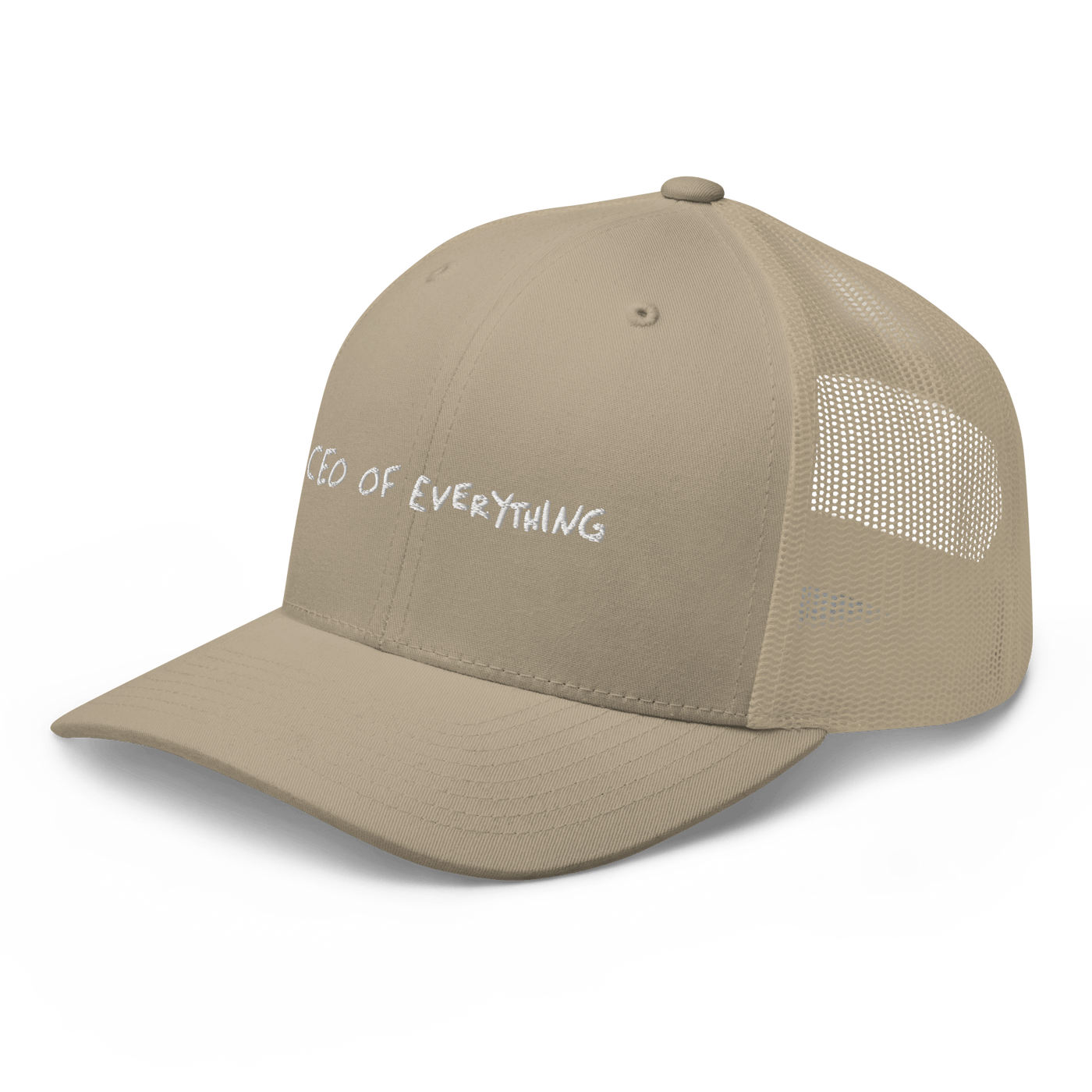 CEO of everything Trucker Cap - Khaki - - Just Another Cap Store