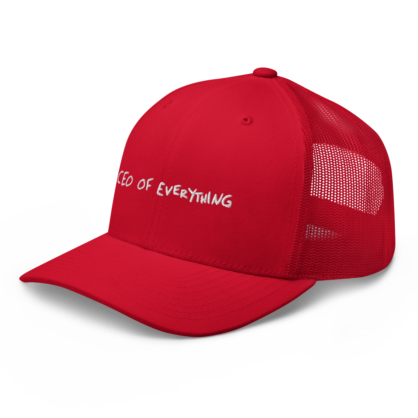 CEO of everything Trucker Cap - Red - - Just Another Cap Store