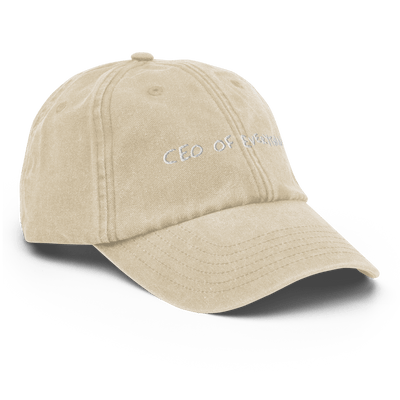 CEO of everything Vintage Hat - Vintage Stone - - Just Another Cap Store