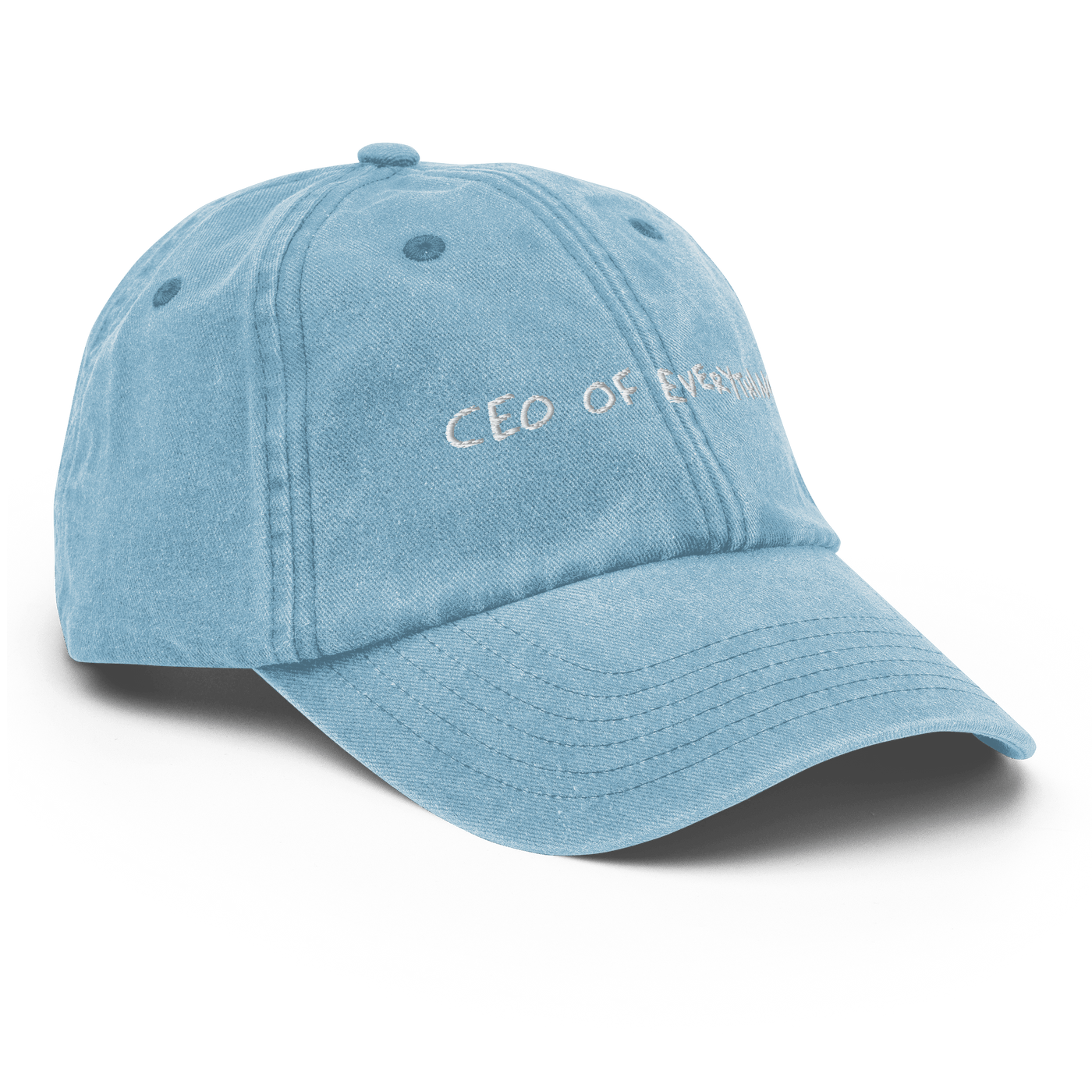 CEO of everything Vintage Hat - Vintage Light Denim - - Just Another Cap Store