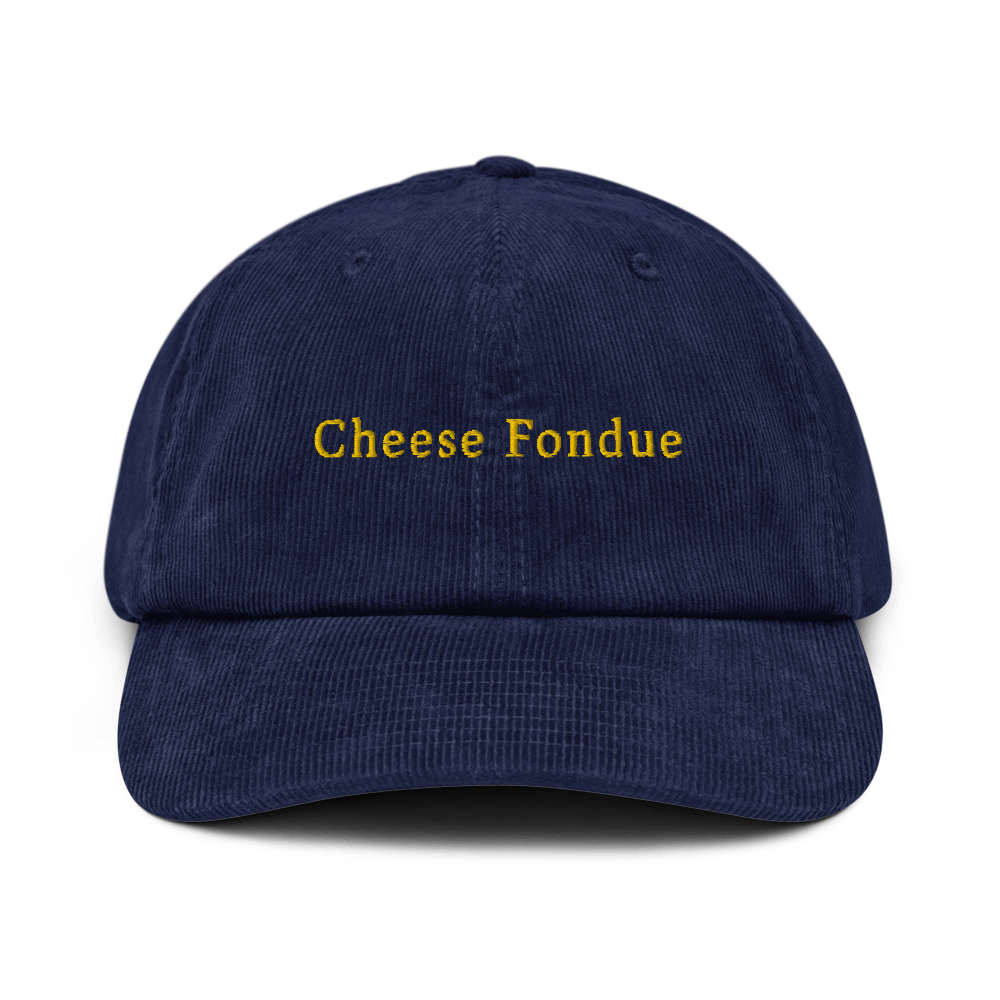 Cheese Fondue Corduroy hat - Oxford Navy - - Just Another Cap Store