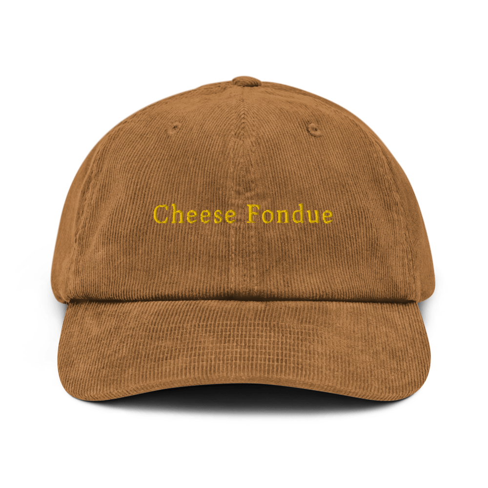 Cheese Fondue Corduroy hat - Camel - - Just Another Cap Store
