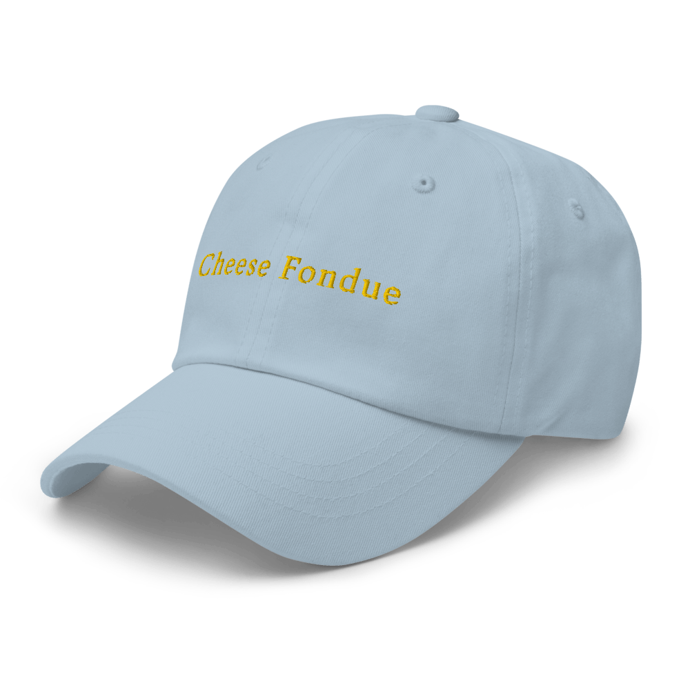 Cheese Fondue Dad hat - Light Blue - - Just Another Cap Store