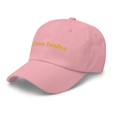Cheese Fondue Dad hat - Pink - - Just Another Cap Store