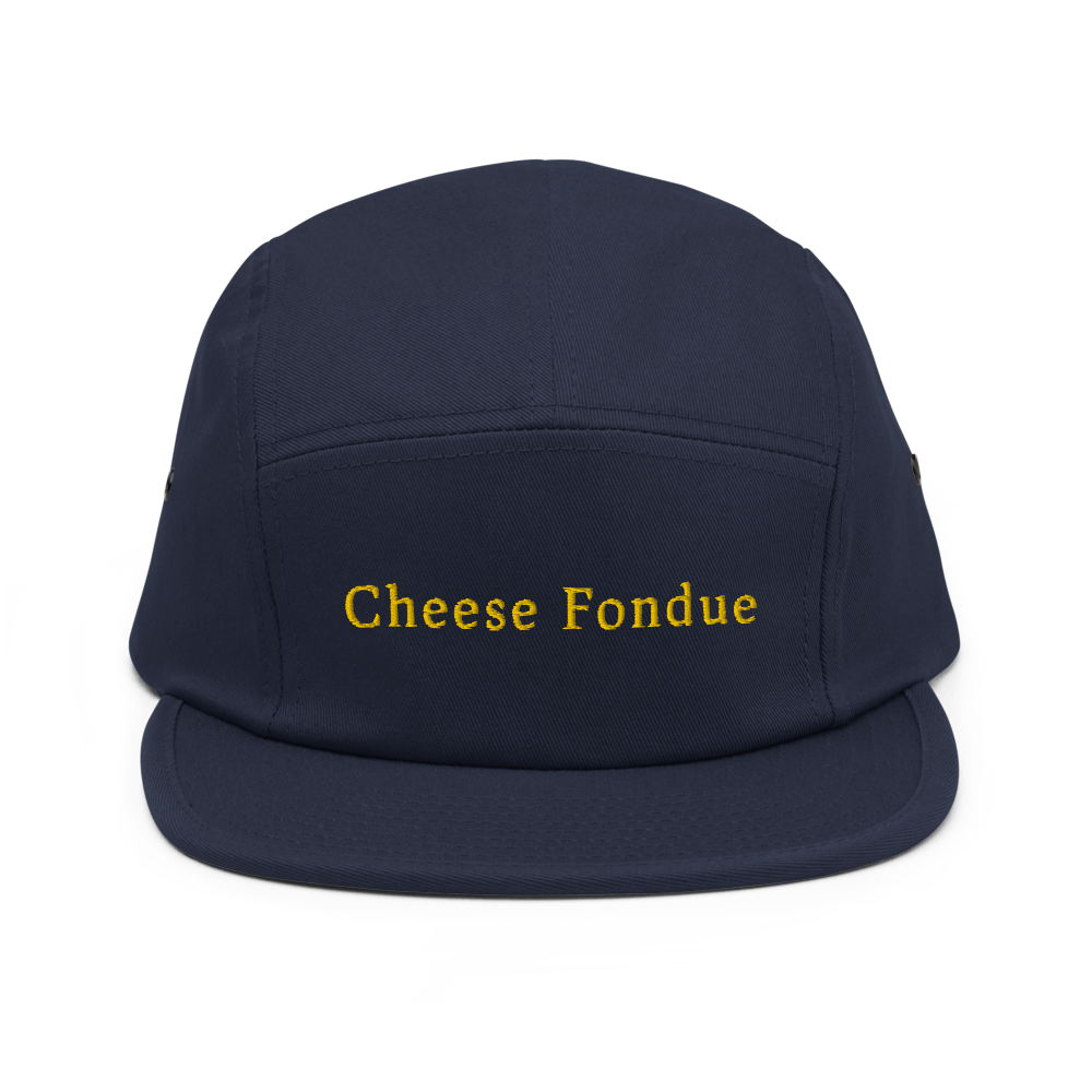 Cheese Fondue Five Panel Hat - Navy - - Just Another Cap Store