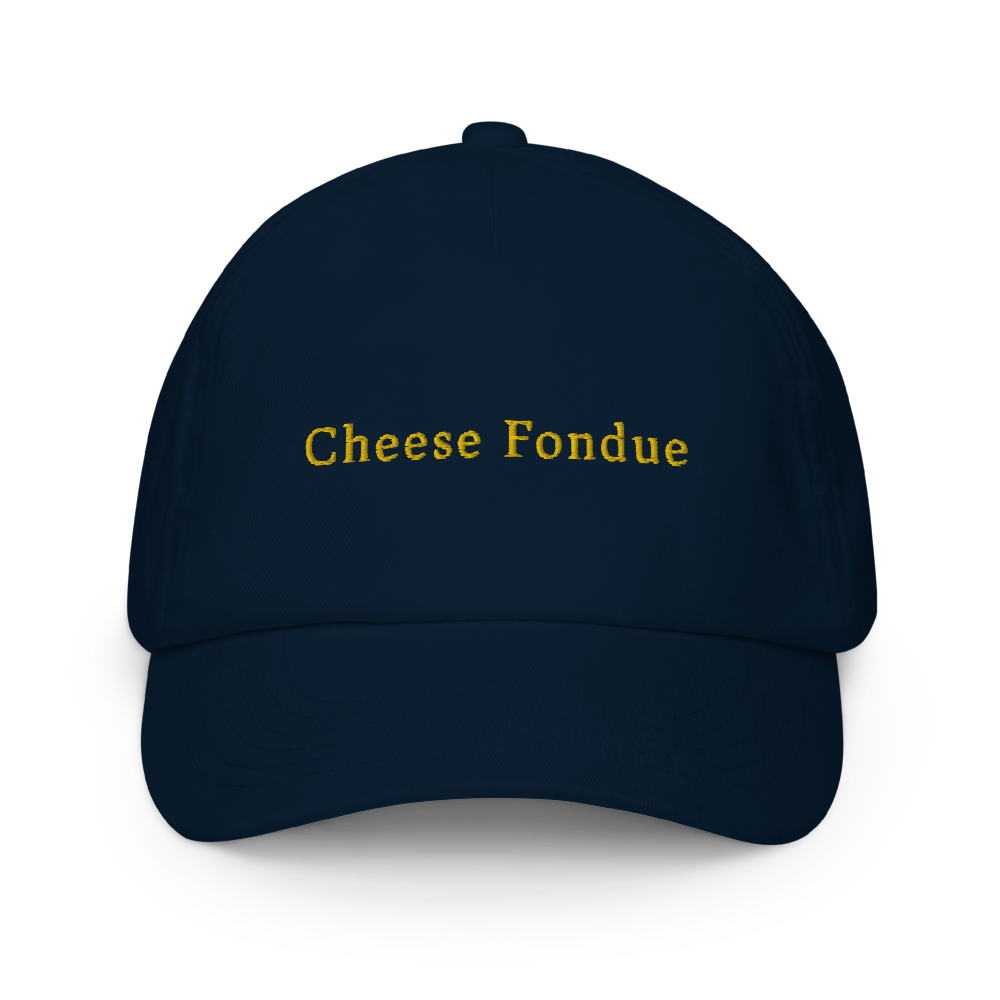 Cheese Fondue Kids cap - Navy - - Just Another Cap Store