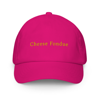 Cheese Fondue Kids cap - Fuchsia - - Just Another Cap Store