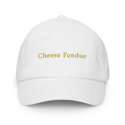 Cheese Fondue Kids cap - White - - Just Another Cap Store