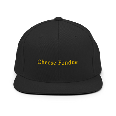 Cheese Fondue Snapback - Black - - Just Another Cap Store