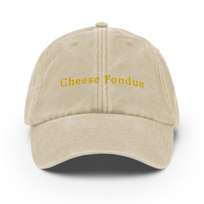 Cheese Fondue Vintage Hat - Vintage Stone - - Just Another Cap Store