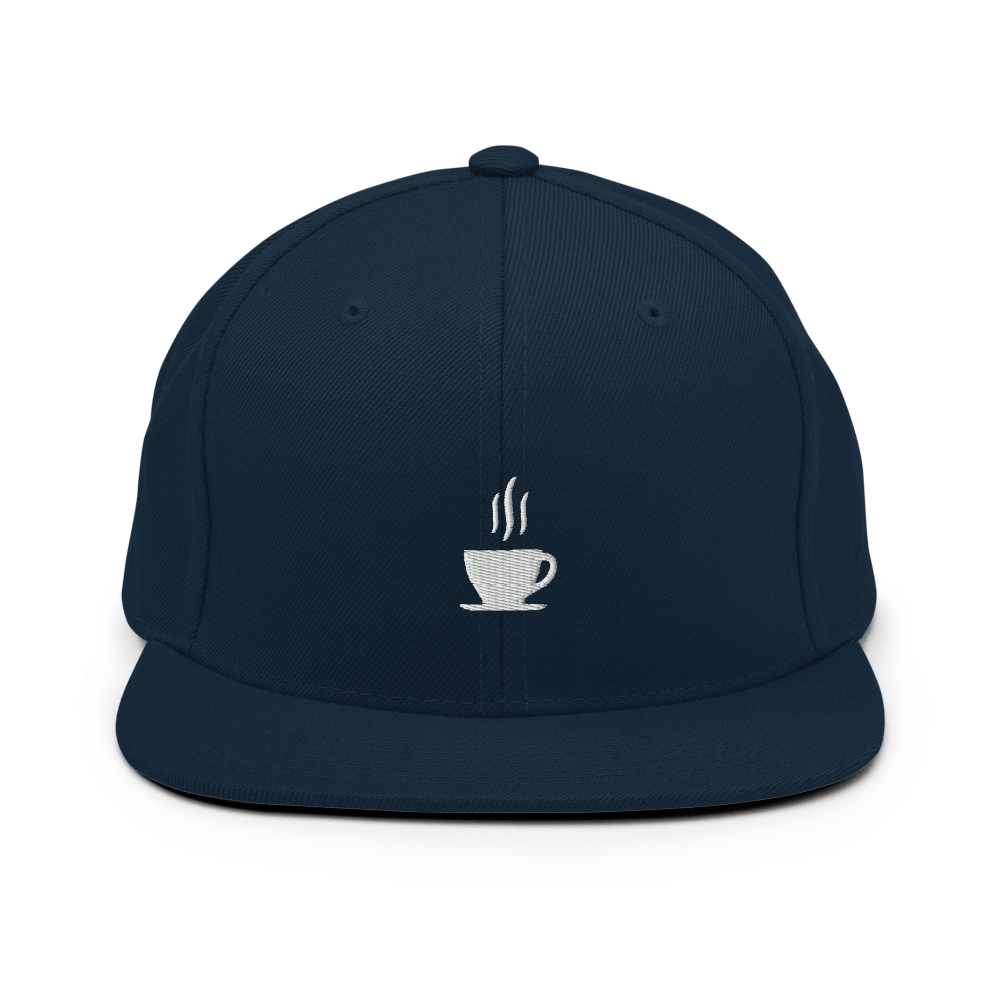 Coffee Cup Snapback - Dark Navy - - Just Another Cap Store