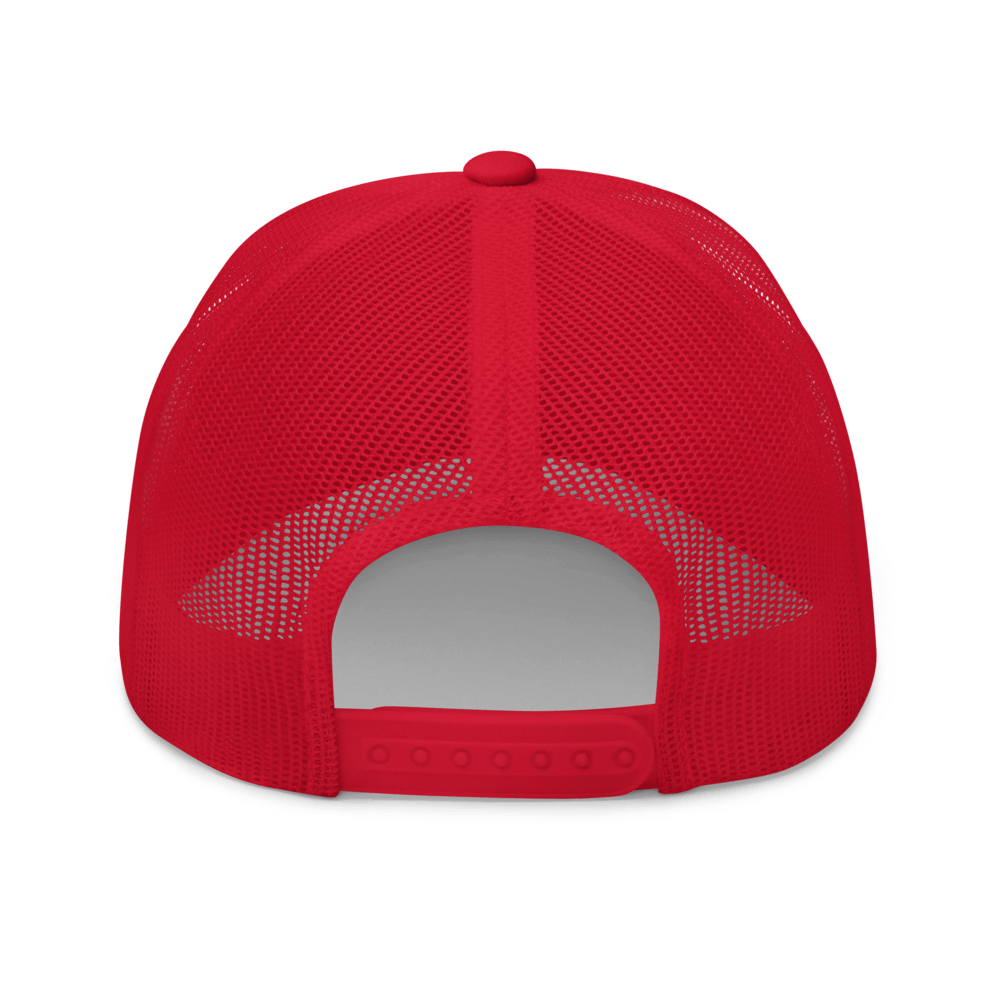 Coffee Cup Trucker Cap - Red - - Just Another Cap Store