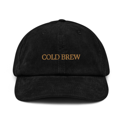 Cold Brew Corduroy hat - Black - - Just Another Cap Store
