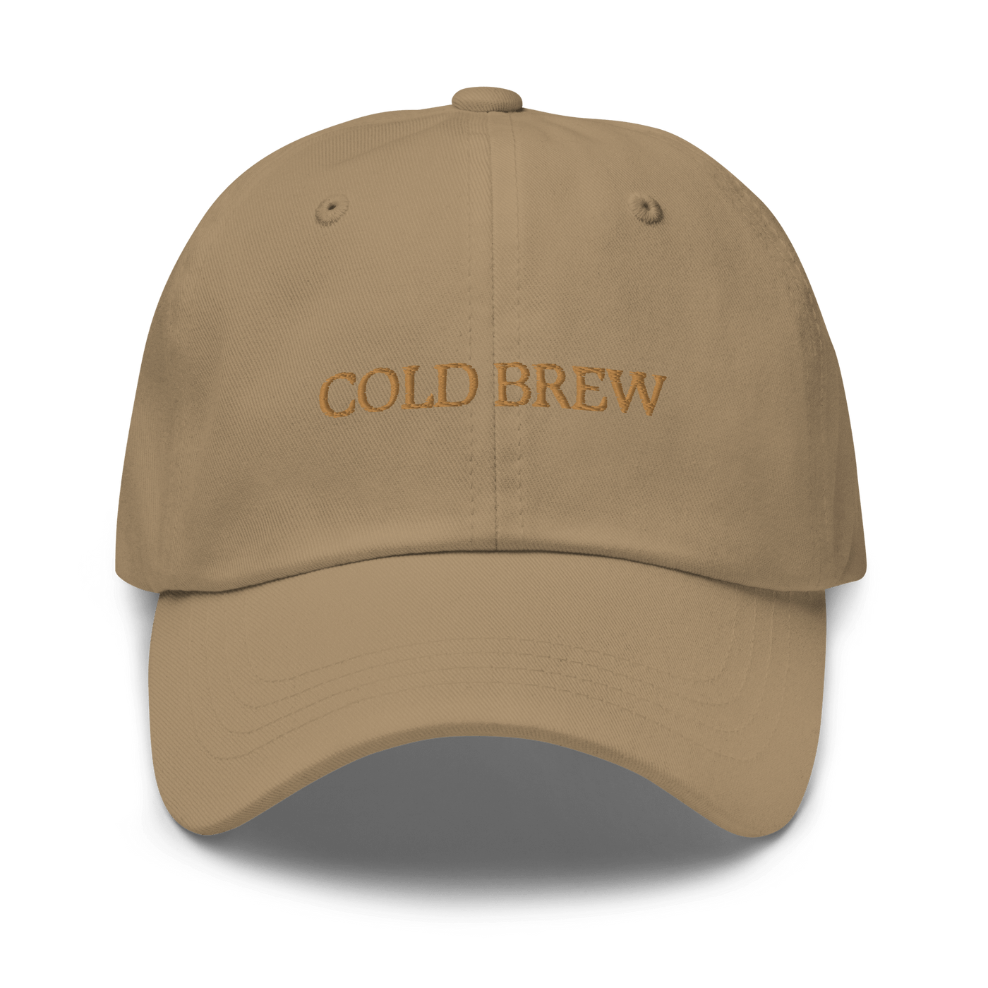 Cold Brew Dad hat - Khaki - - Just Another Cap Store