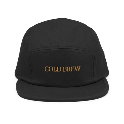 Cold Brew Five Panel Cap - Black - - Just Another Cap Store
