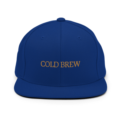 Cold Brew Snapback Hat - Royal Blue - - Just Another Cap Store