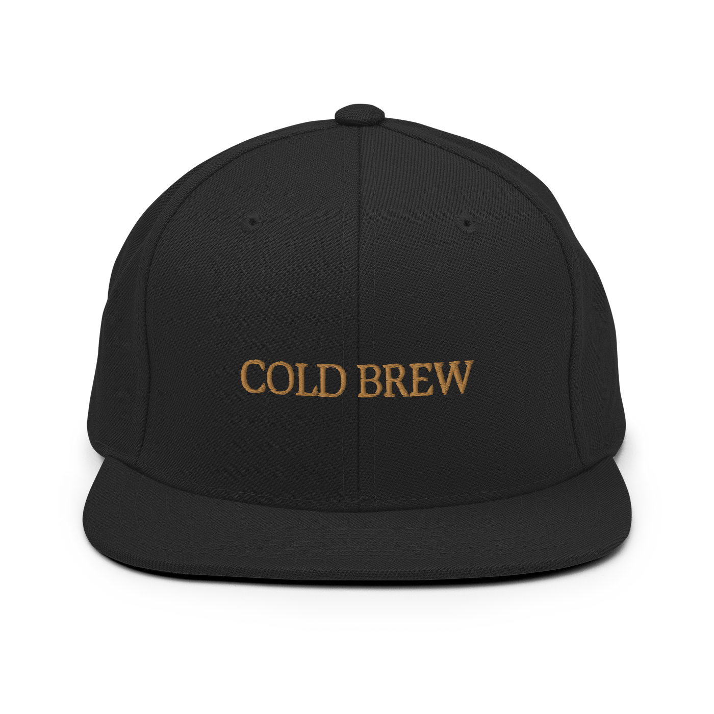 Cold Brew Snapback Hat - Black - - Just Another Cap Store