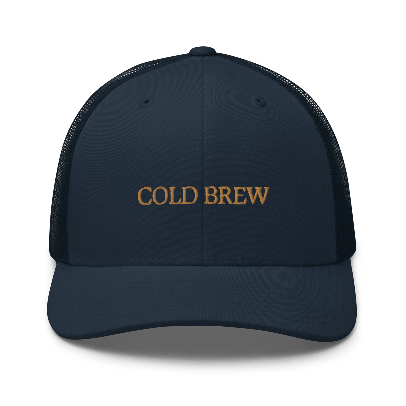 Cold Brew Trucker Cap - Navy - - Just Another Cap Store