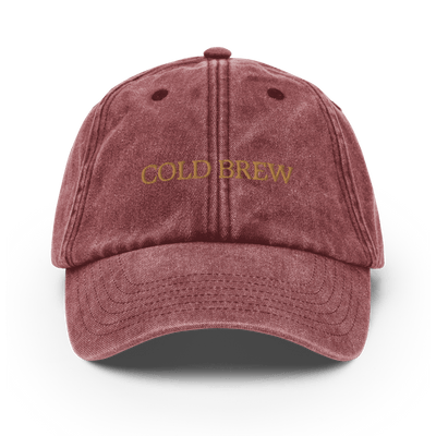Cold Brew Vintage Hat - Vintage Red - - Just Another Cap Store