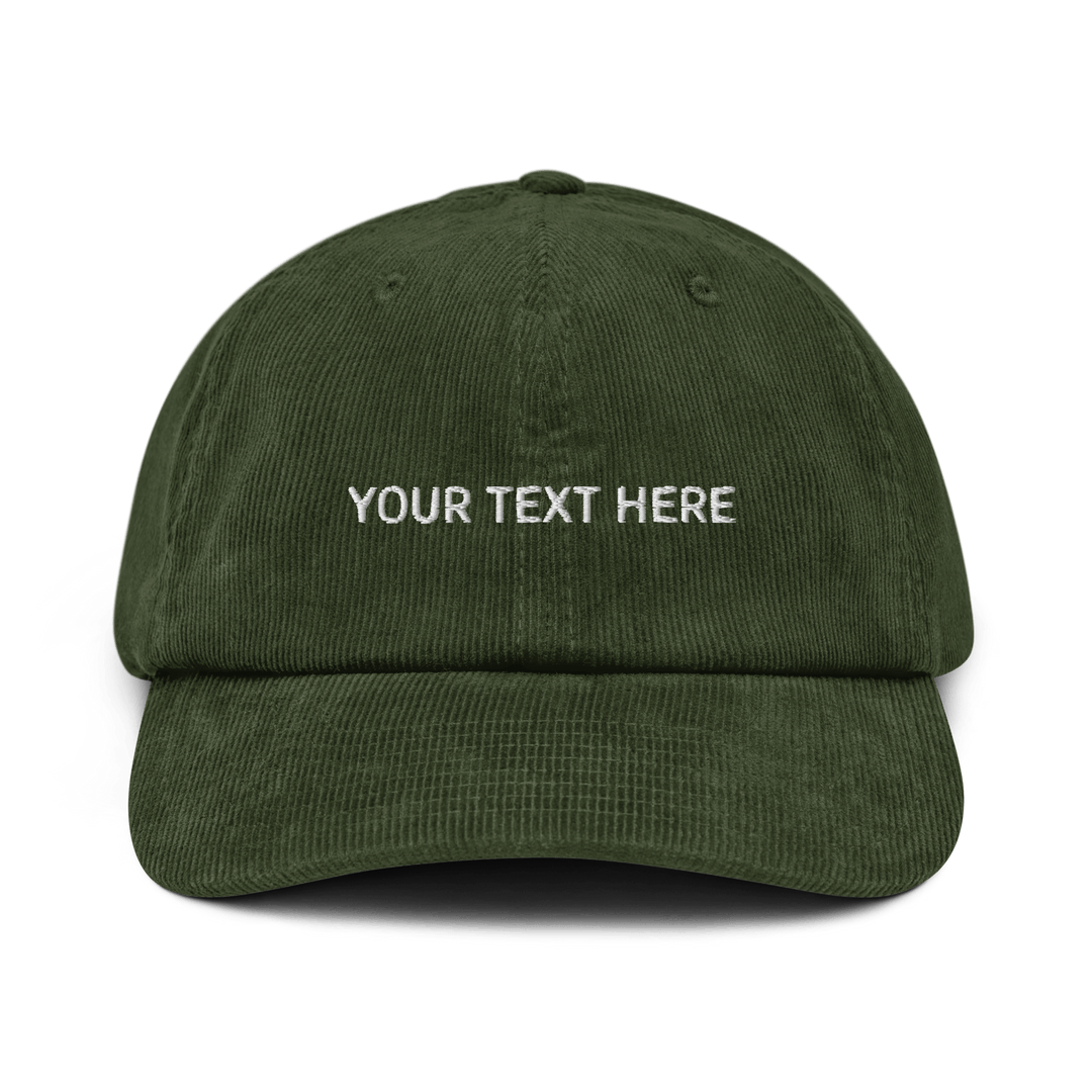 Personalize Your Own Custom Corduroy Cap Just Another Cap Store