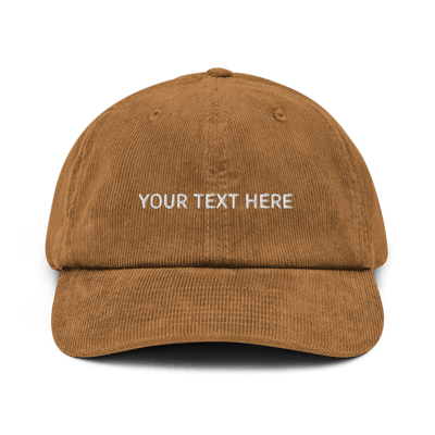 Customize your own Corduroy hat - Camel - - Just Another Cap Store
