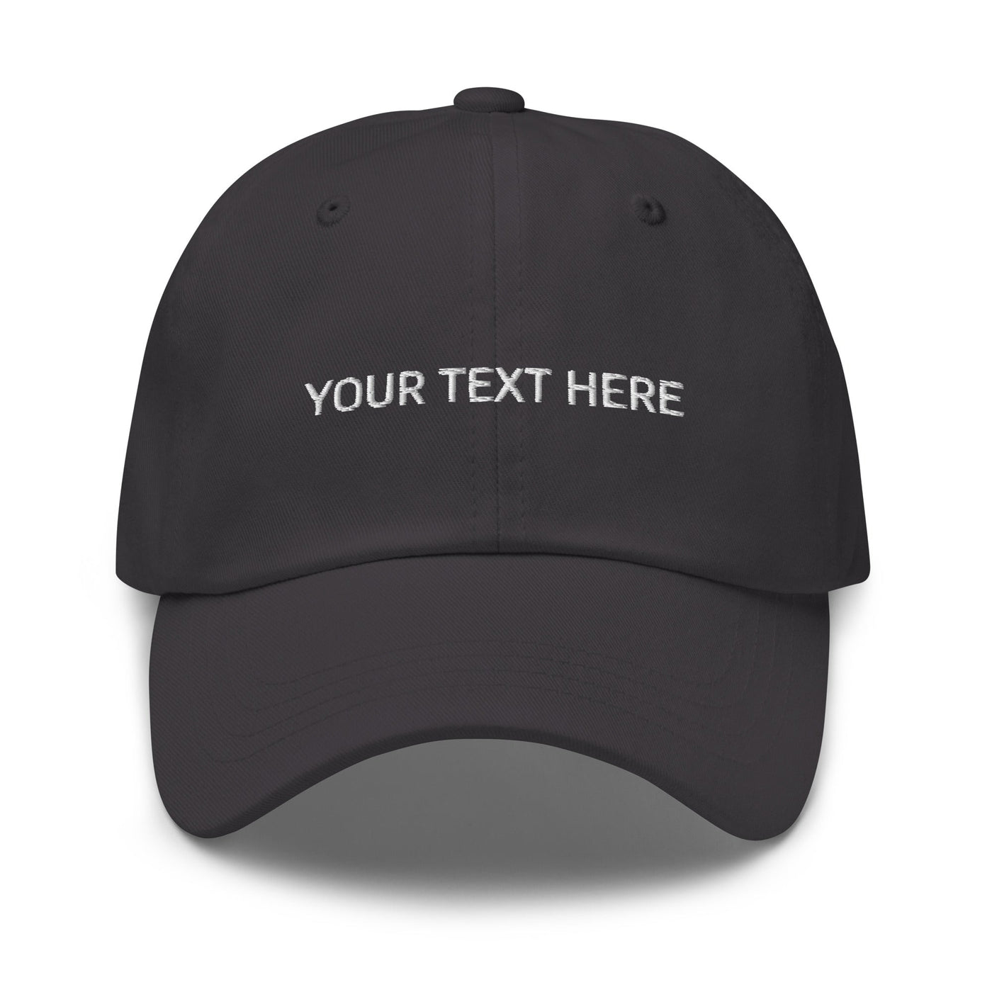 Customize Your own Dad Hat - Dark Grey - - Just Another Cap Store