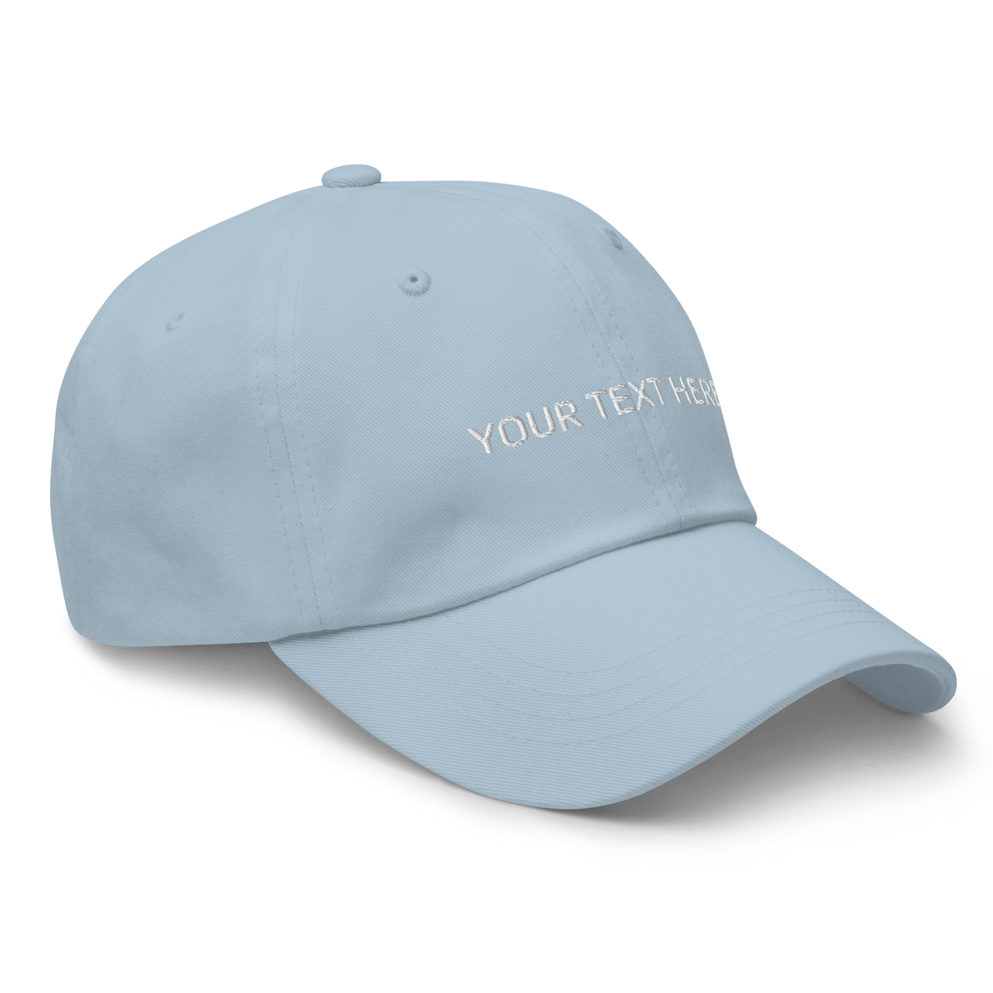 Customize Your own Dad Hat - Light Blue - - Just Another Cap Store