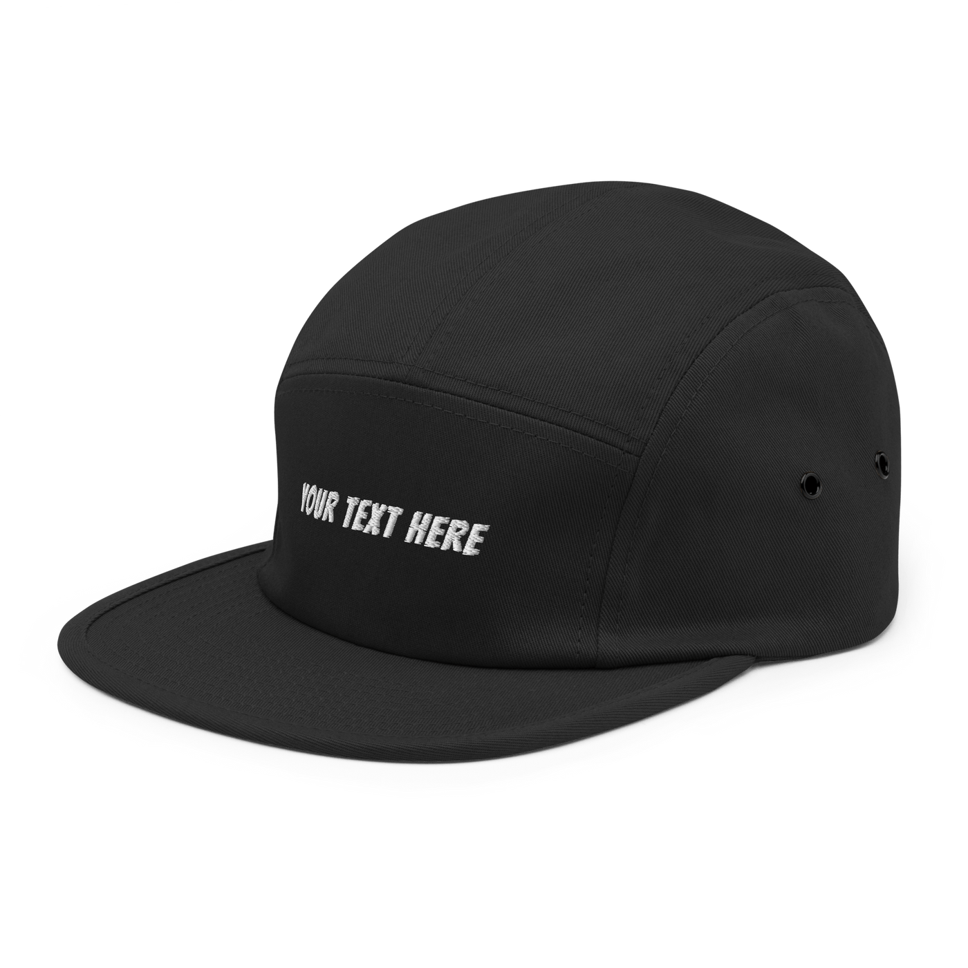 Customize Your Own Five Panel Cap - Black - - Just Another Cap Store