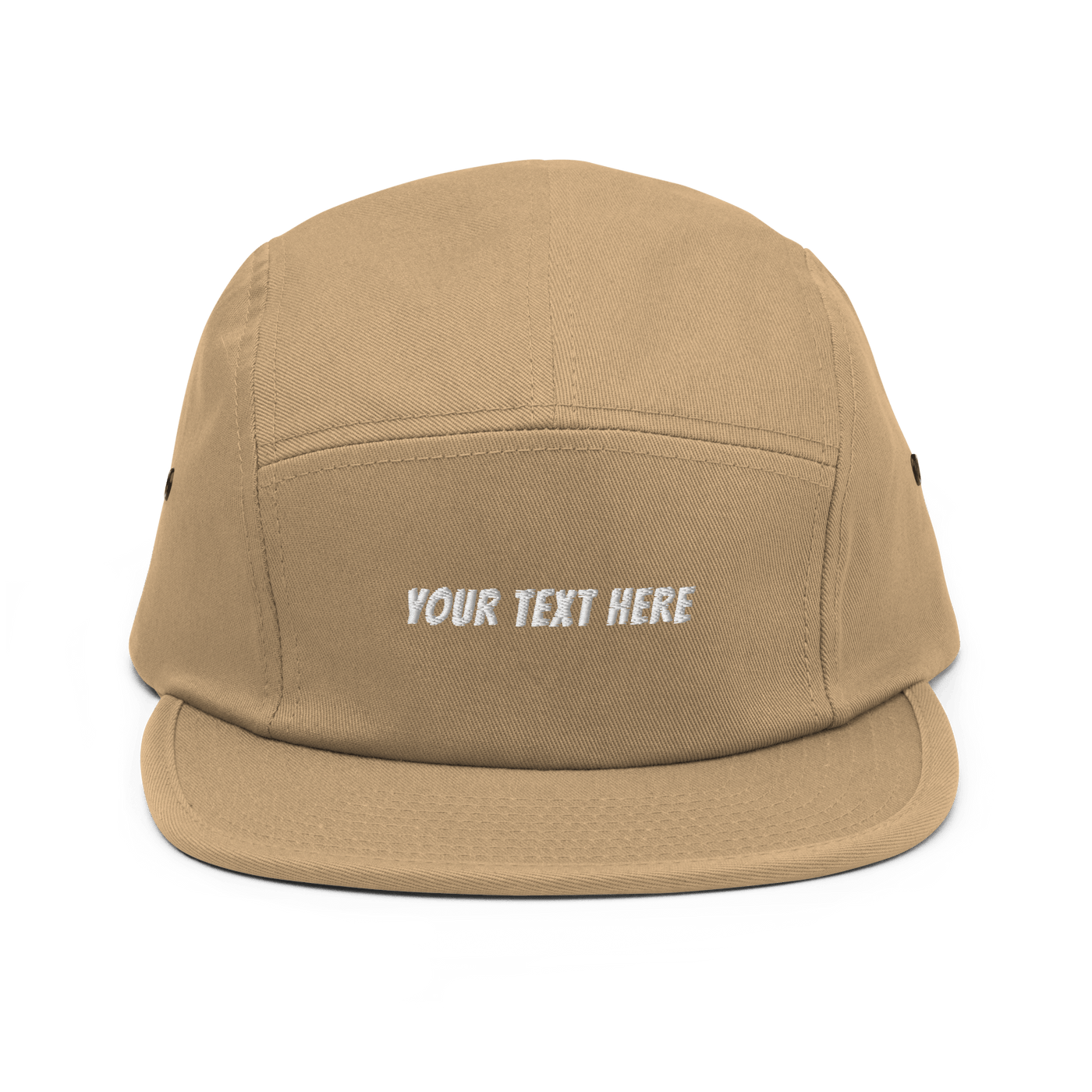 Customize Your Own Five Panel Cap - Khaki - - Just Another Cap Store