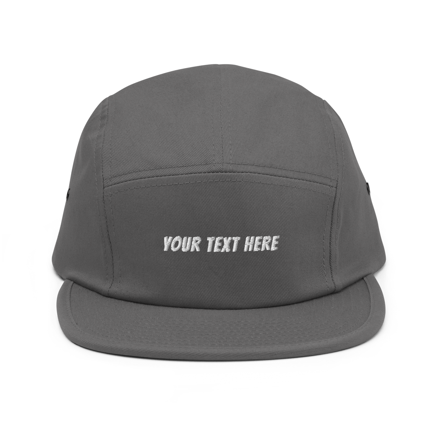 Customize Your Own Five Panel Cap - Grey - - Just Another Cap Store
