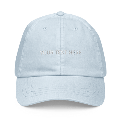 Customize Your own Pastel Dad Hat - Pastel Blue - - Just Another Cap Store