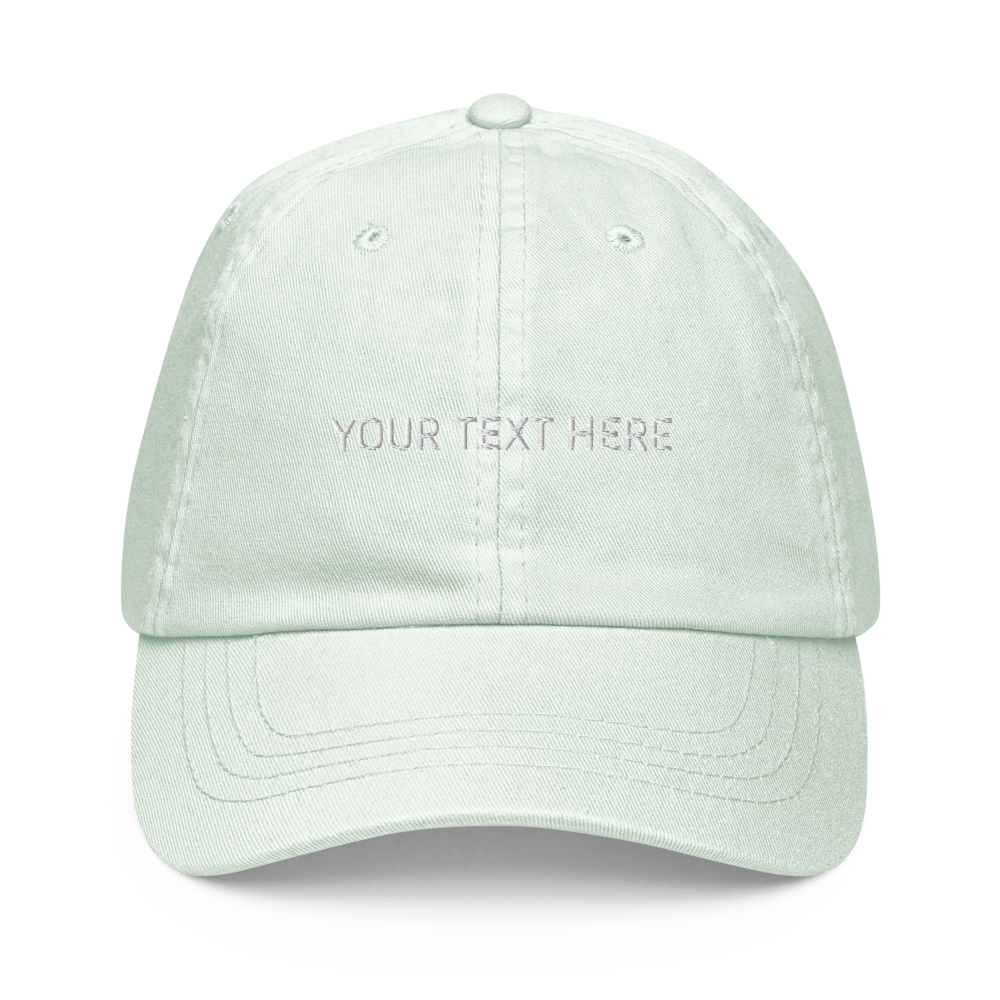 Customize Your own Pastel Dad Hat - Pastel Mint - - Just Another Cap Store